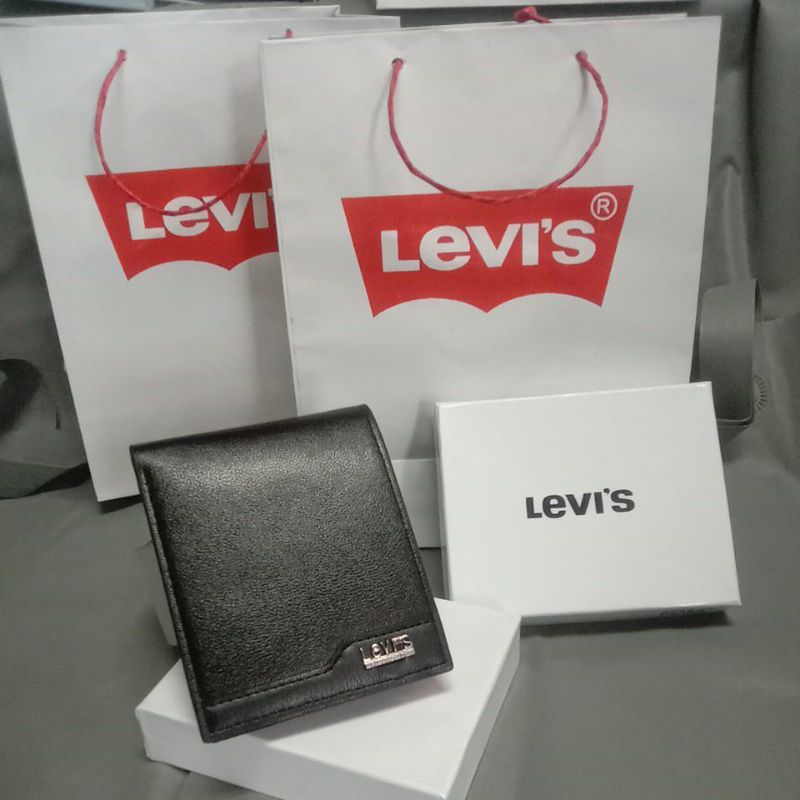 (Paket hemat) Dompet Pria Kulit Pu premium LV'S +Paper Bag_Free Box