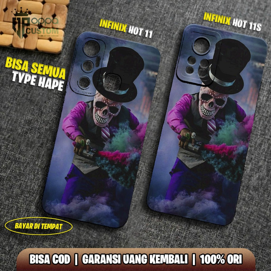 CASE INFINIX HOT 11 11S - CASING HOT 11 11S  - Motif  [ SMOKE MASK  ] Case Hp Infinix hot 11 - Infin