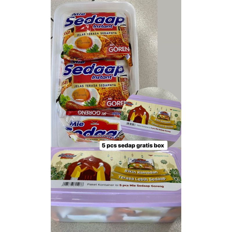 

mie sedaap free container box