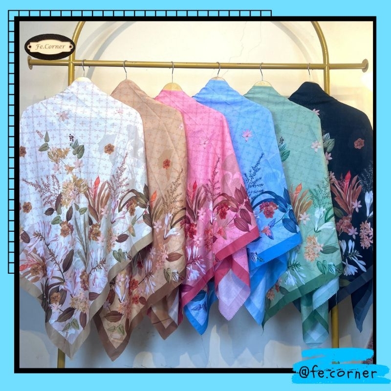 Voal Motif Sublim Luxury / Voal Syari / Segiempat Motif / Voal Elegan / Voal Premium Cantik / Voal B