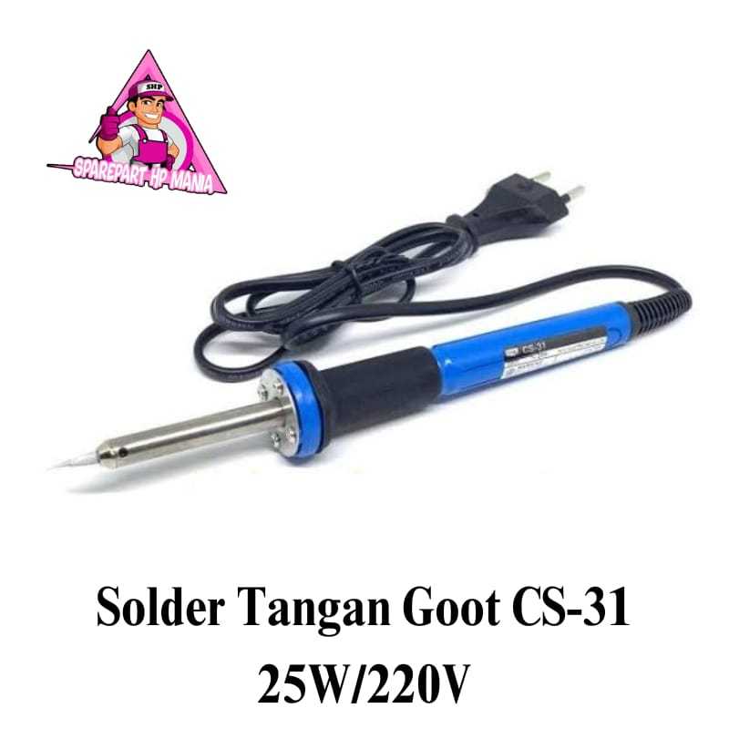 SOLDER TANGAN LISTRIK GOOT CS-31 (25 watt) SOLDERING IRON CS31