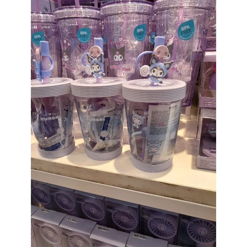 MINISO ORI SALE Botol Minum Mickey Tumbler Botol Cinnamonroll Cinnamoroll Sanrio Hello Kitty Mug