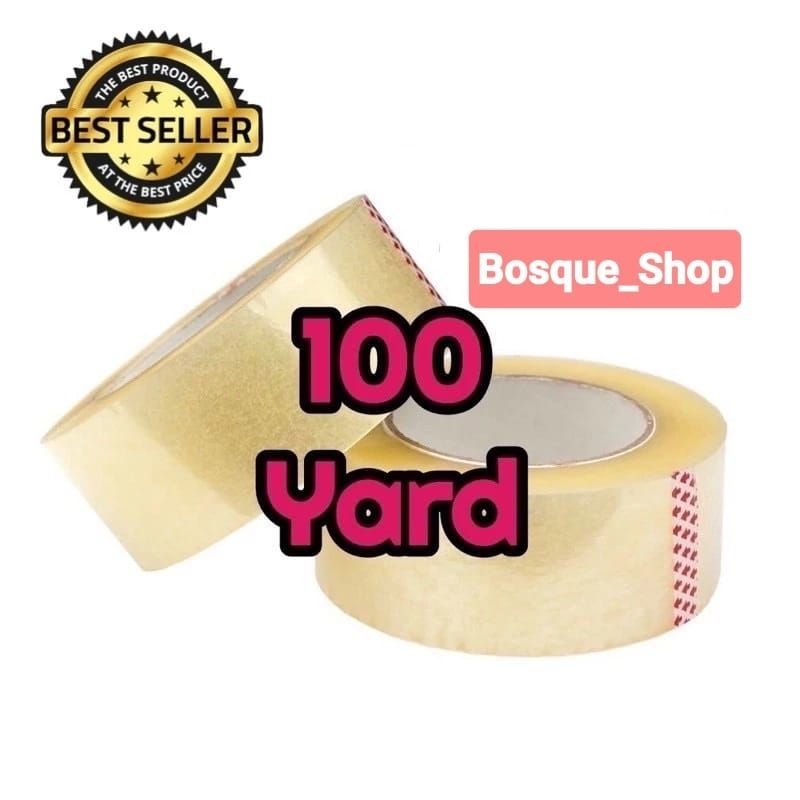

Lakban Bening 100Yard Selotip Clear Tape 45mm Daya Lengket Kuat Lakban