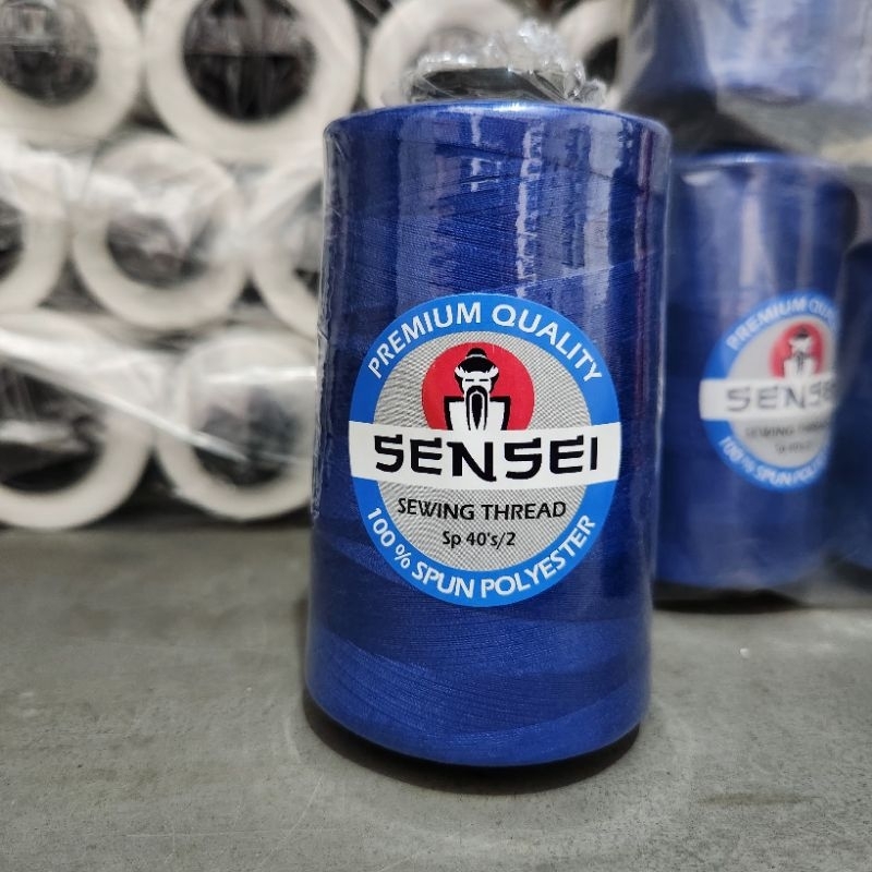 Benang Jahit Sensei - Warna Biru - 5000 yard 40/2