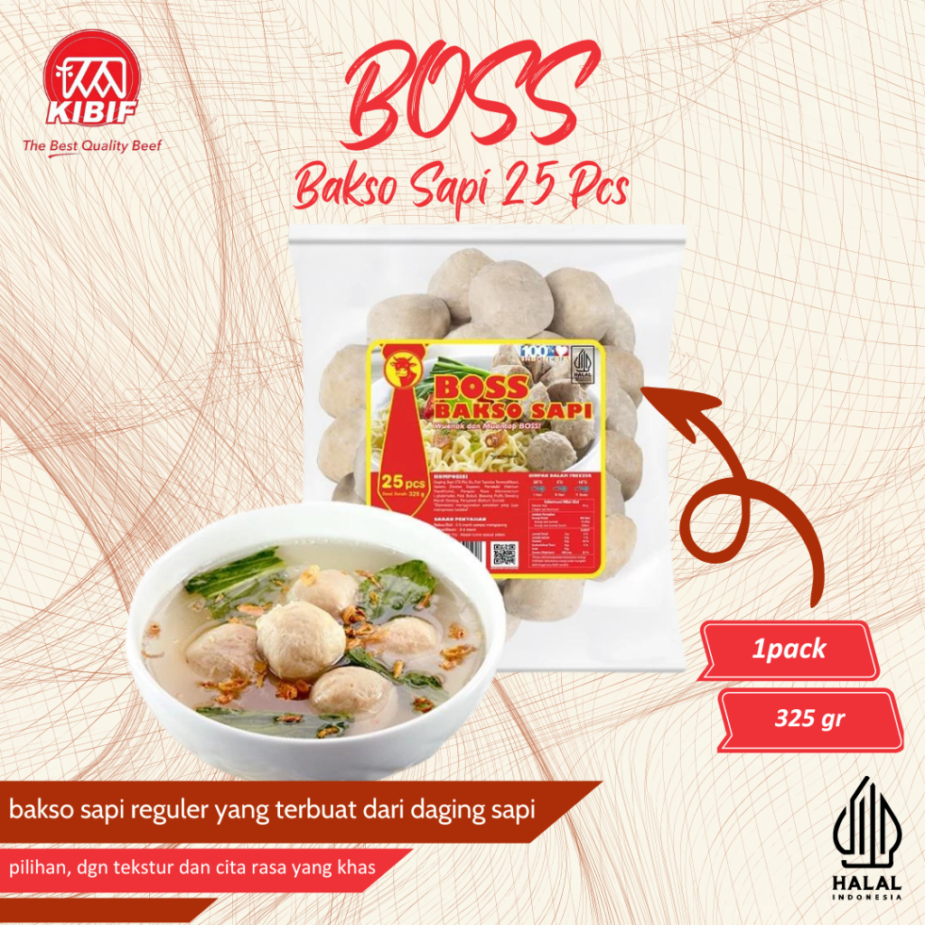 

Boss Bakso Sapi 325 Gram