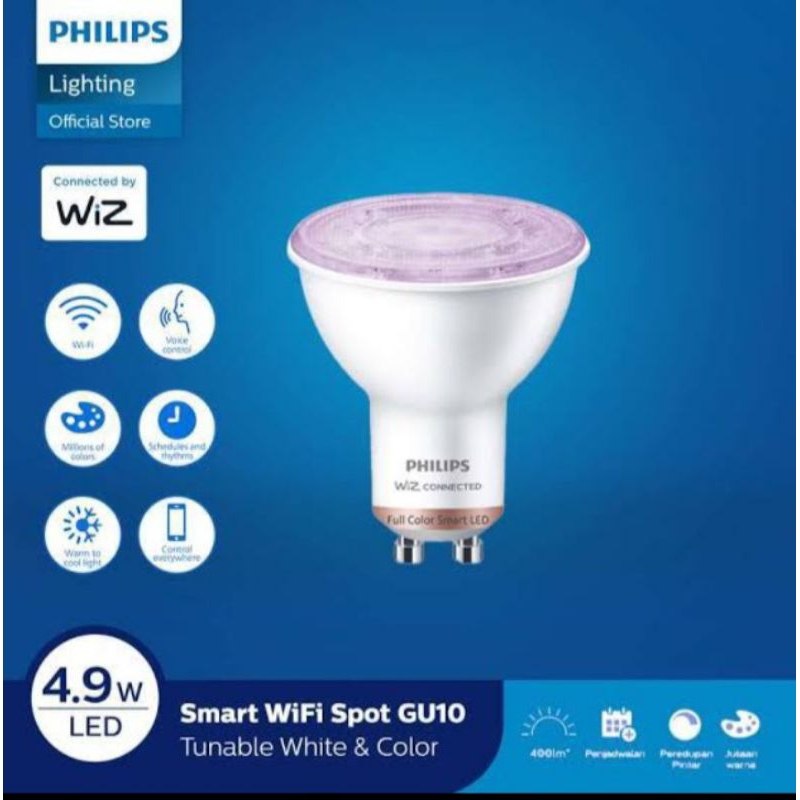 Philips Smart Wifi LED 4.9W GU.10 - lampu sorot murah