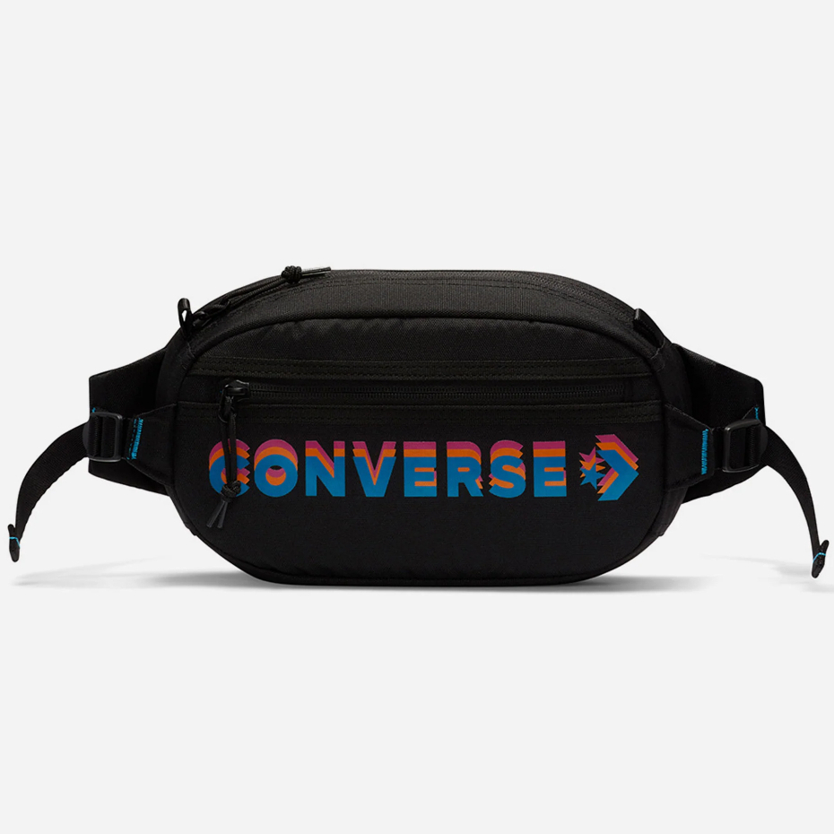 Tas Converse Waist Bag Transition Color Pop Sling Pack Black Waistbag Selempang Casual Sport Lifesty