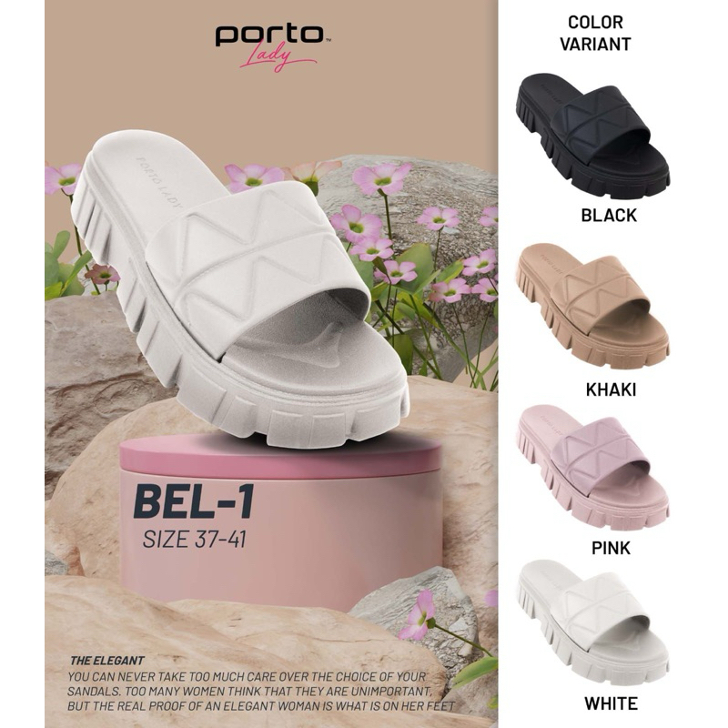 Porto lady BEL-1/sandal porto lady selop/sandal porto lady kokop/sandal porto lady terbaru/sandal po