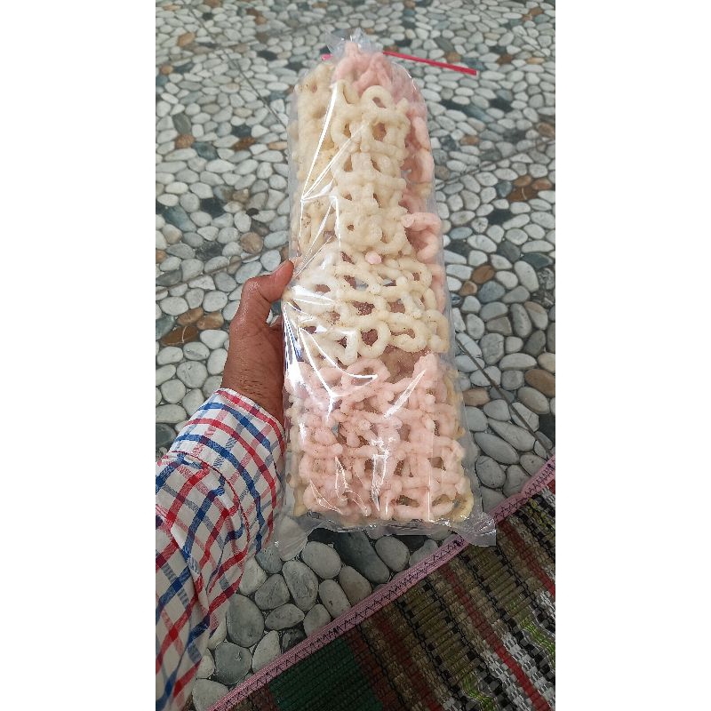 

krupuk goreng pasir krupuk wedi bonus sambel pecel