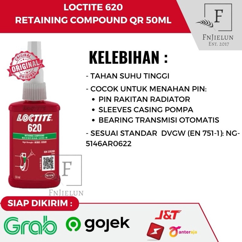 

Best seller Loctite 62 Lem Retaining Compound 5ml CVA