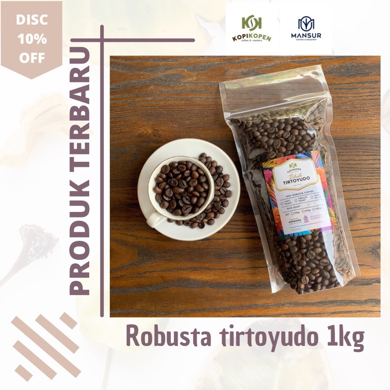 

Robusta tirtoyudo biji sangrai 1000gr