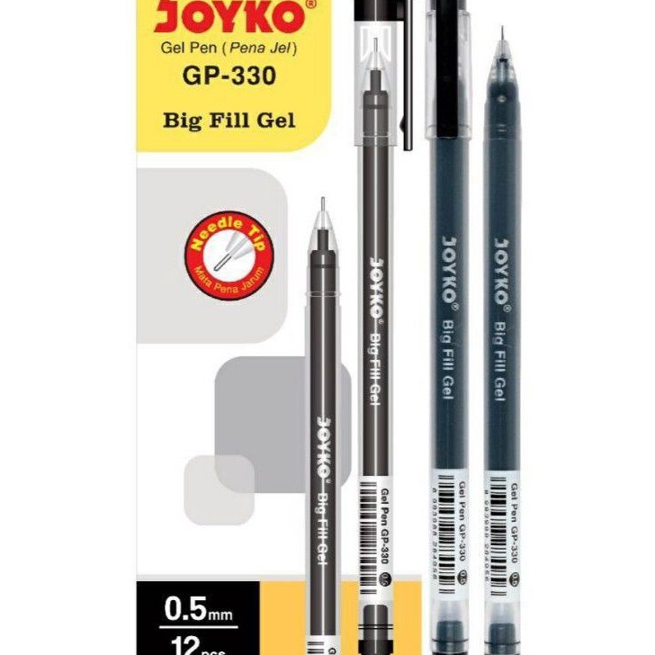 

Mega Pulpen Gel Joyko Gp33 Big Fill 5mm 1pak12pcs