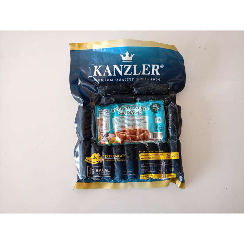 

Kanzler beef coktail sausage 250 gr