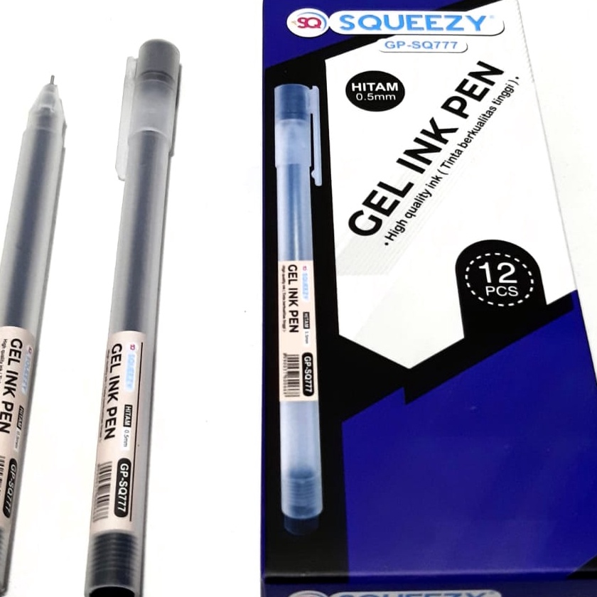 

Cepat Harga Grosir 1kotak12pcs Pulpen Gel Pen GPSQ777 5mm