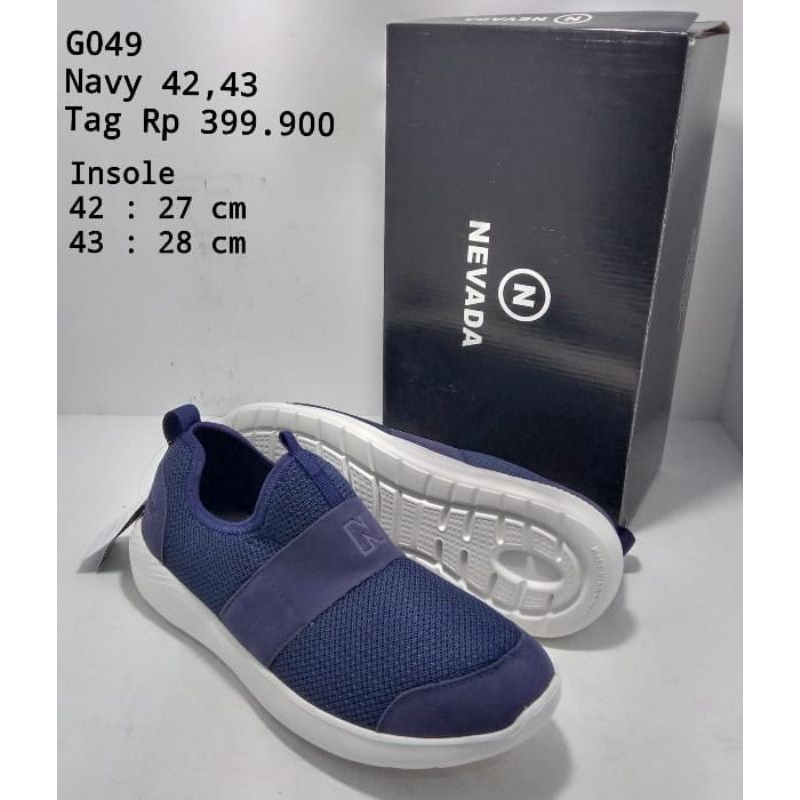 GS 049/M 126 SEPATU SLIP ON NEVADA PRIA ORIGINAL