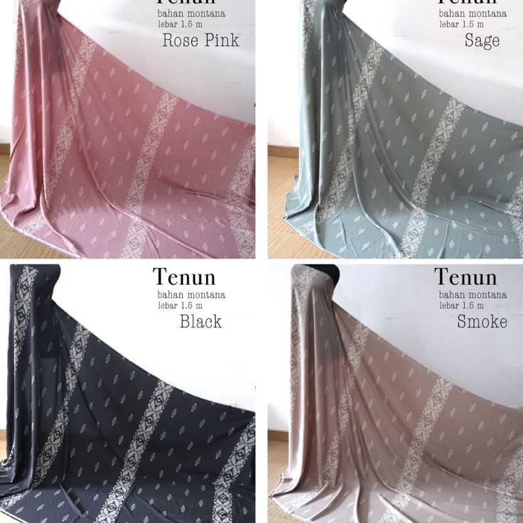 Murah Premium  kain bahan montana motif tenun kain montana NY