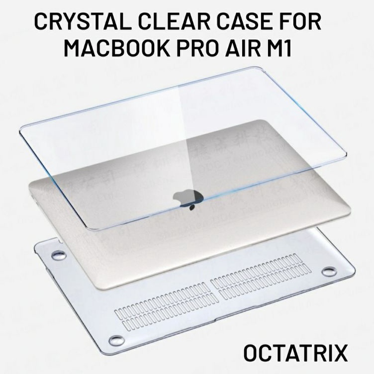 ART Y43T Case Macbook Crystal Clear  Bening  Transparan casing mac book Air M1 Pro 13 Inch 22 221