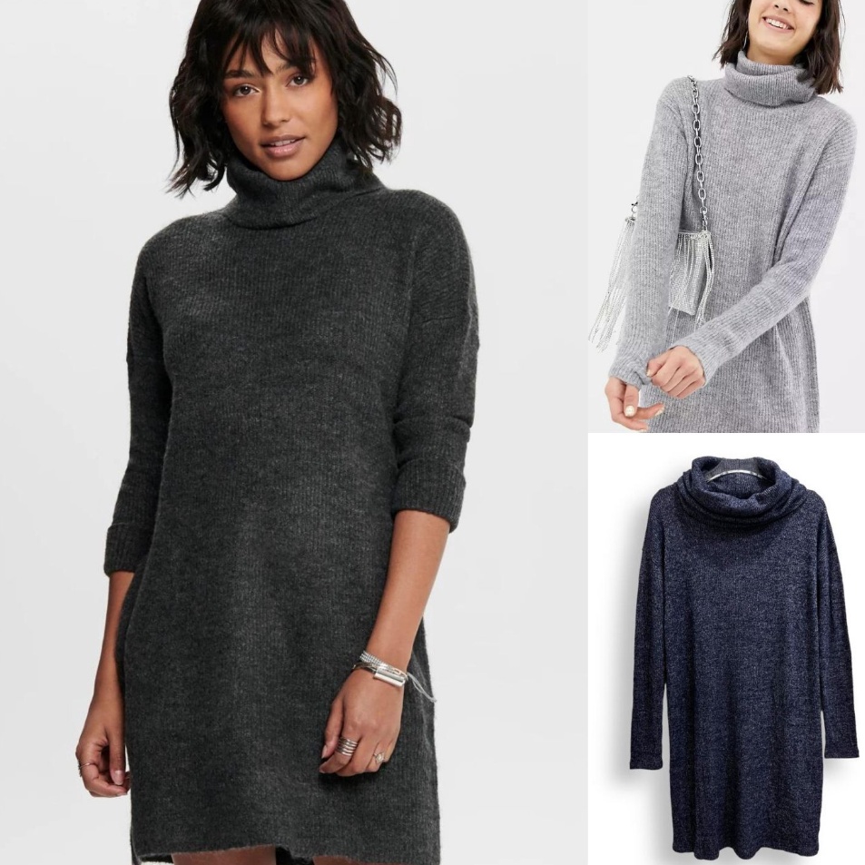 Hadir Spesial  GAP Ribbed RollNeck Dress  4158