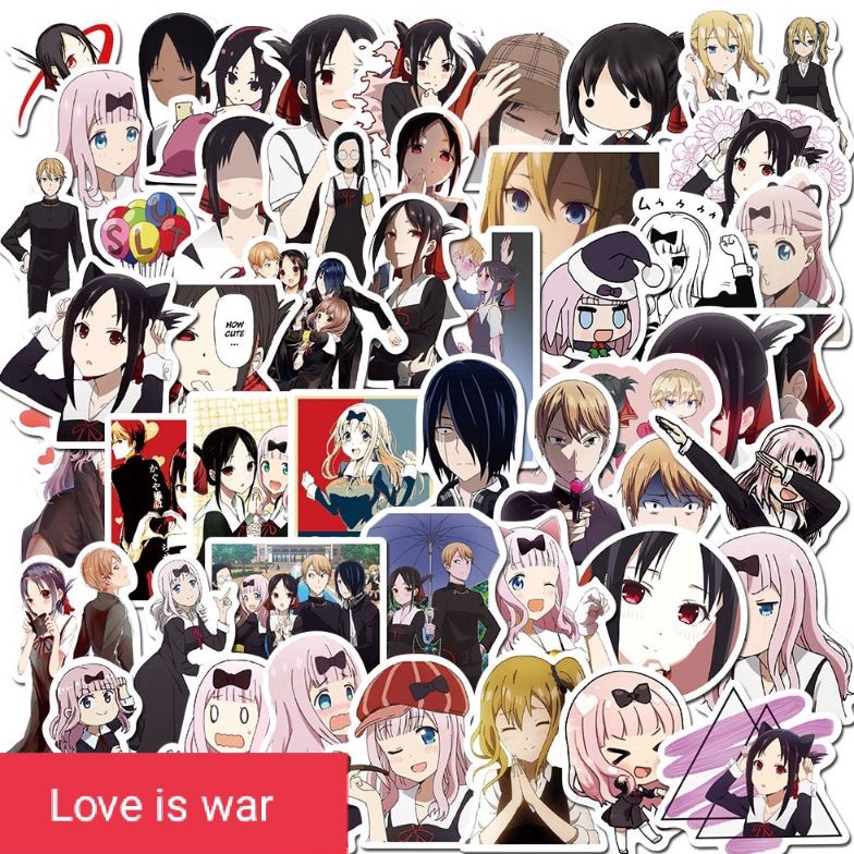 

Laris Stiker anime love is war vinylcromo tahan air 74
