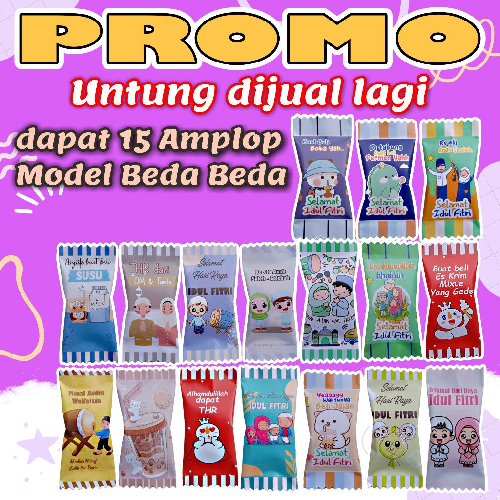 

Amplop Permen Amplop Lebaran isi 15 pcs