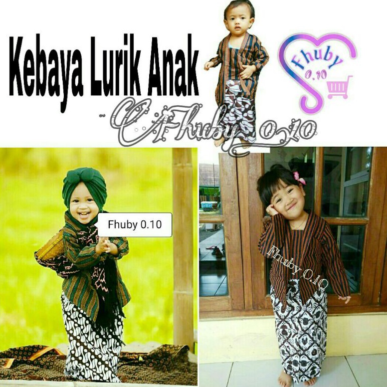 Produk Premium Kebaya Lurik Anak Balita  Kebaya Adat Anak  Baju Adat Anak Jawa 87