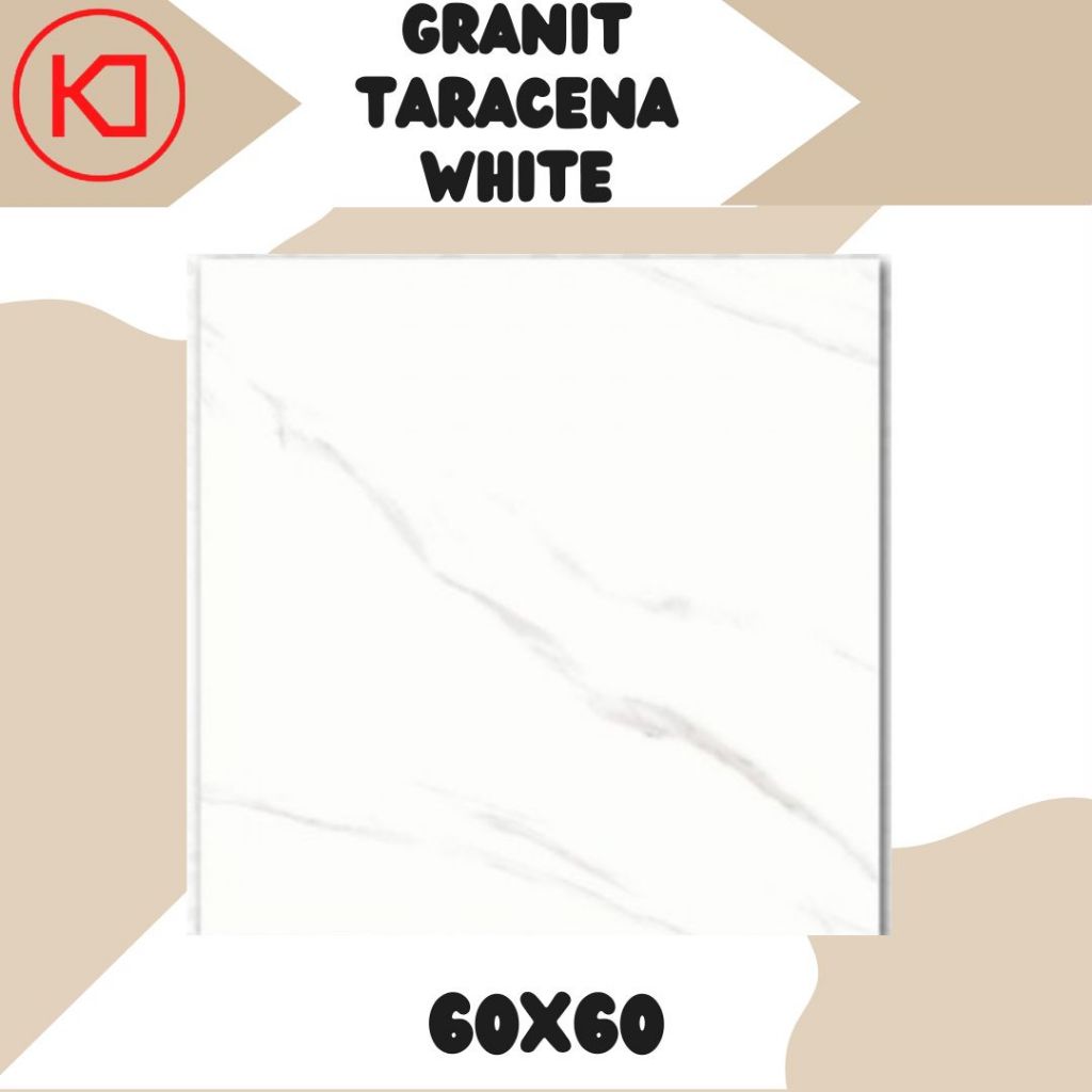 Keramik Lantai Granit Taracena White 60x60
