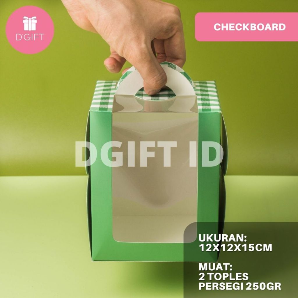 Dus Kue Kering Lebaran 2 toples 250gr Box Lebaran Kotak Kue Idul Fitri