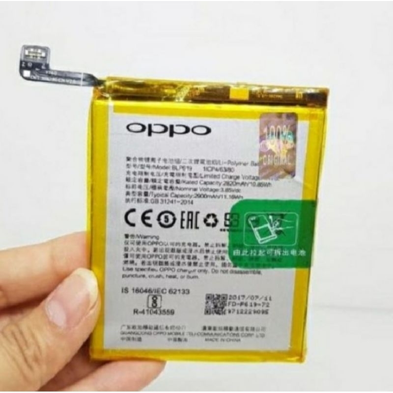 baterai batre oppo a57 oppo a39 blp619 original 100%