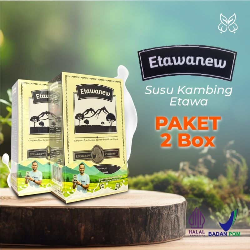 

PAKET 2 BOX SUSU ETAWANEW PLATINUM - Susu kambing etawa untuk membantu atasi masalah pernafasan