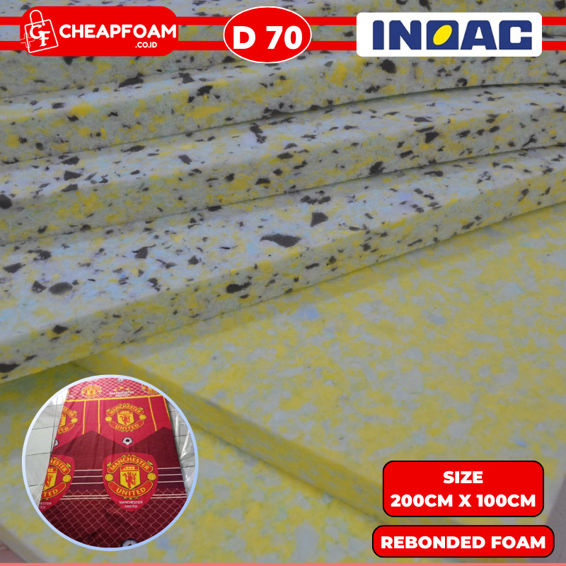 Busa Rebonded Inoac D70 200x100x5cm Busa Matrass kasur Rebonded Foam Busa Peredam