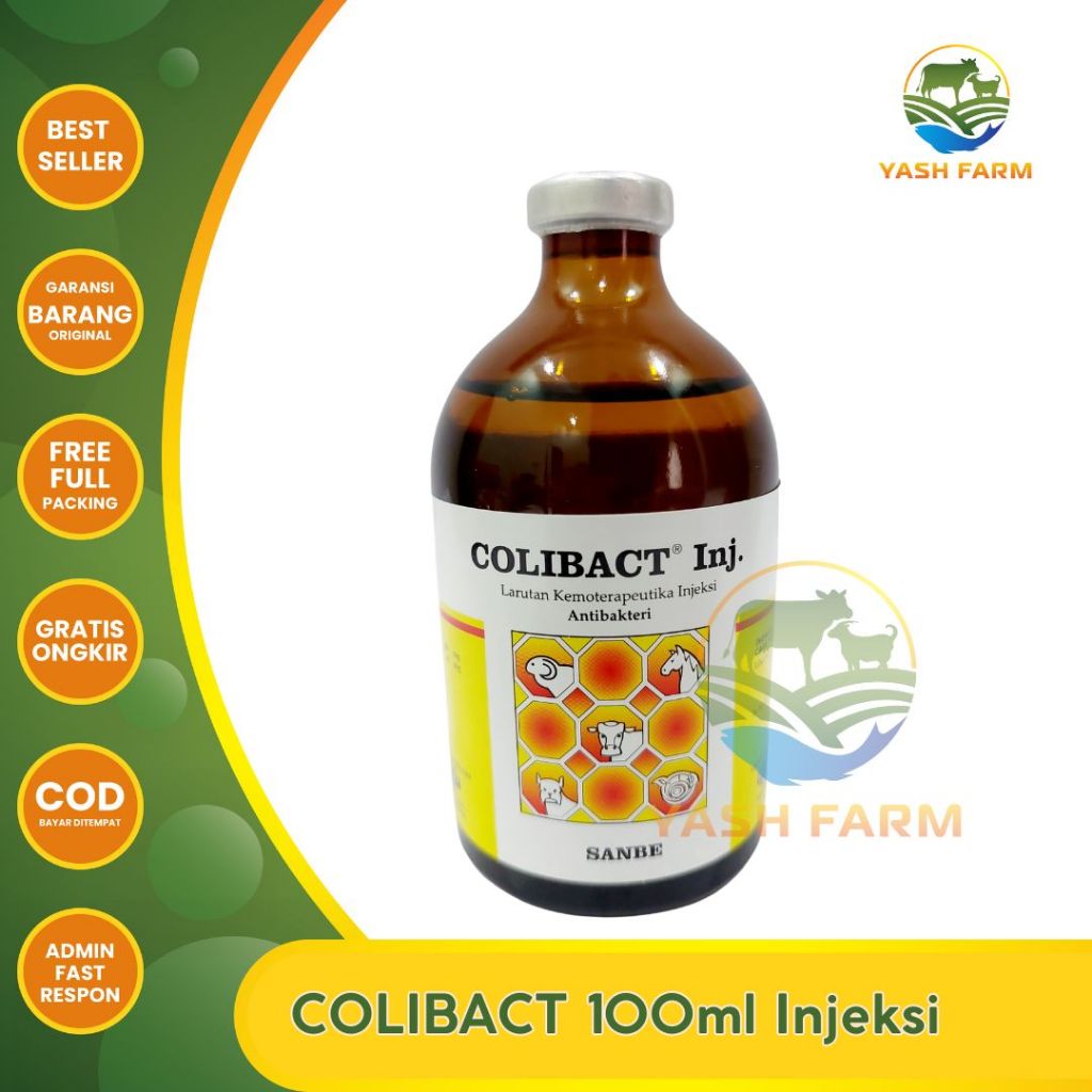 COLIBACT 100 ML INJEKSI ~OBAT MENCRET SAPI KAMBING DOMBA