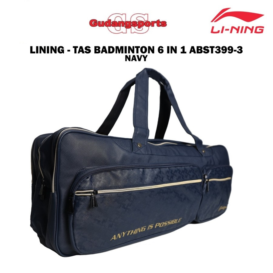 Tas Badminton Bulutangkis Kotak Lining ABST399 ABST 399 Navy