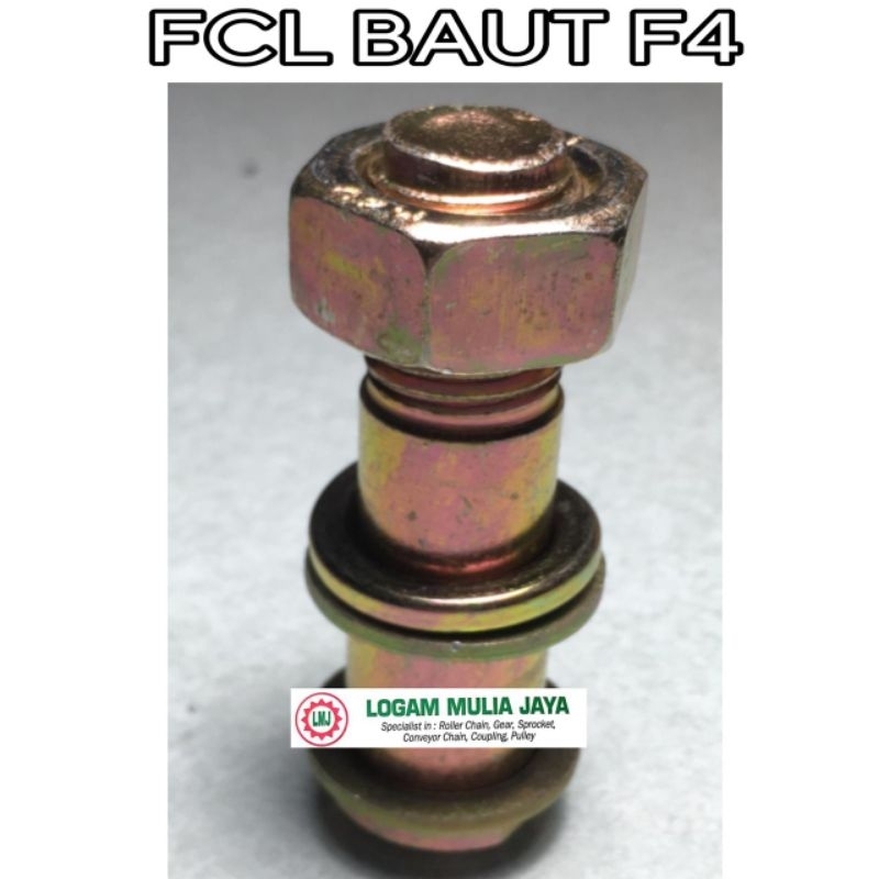 BAUT F4 F 4 F-4 BOLT NUT KOPEL COUPLING FCL FLEXIBLE FCL