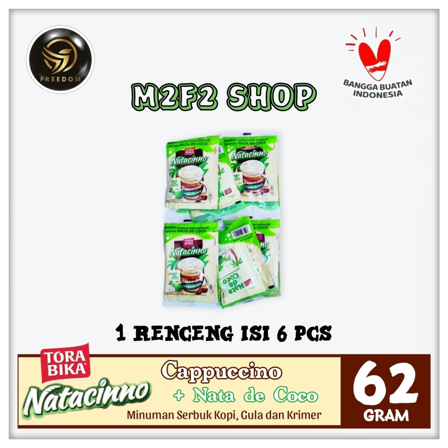 

Kopi Torabika Natacinno Cappuccino Nata De Coco Sachet - 62 gr (Kemasan 1 Renceng)