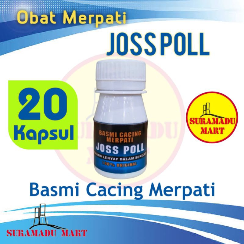 Obat Cacing Merpati joss poll Isi 20 Kapsul Obat Cacing Ayam Basmi Cacing Tuntas