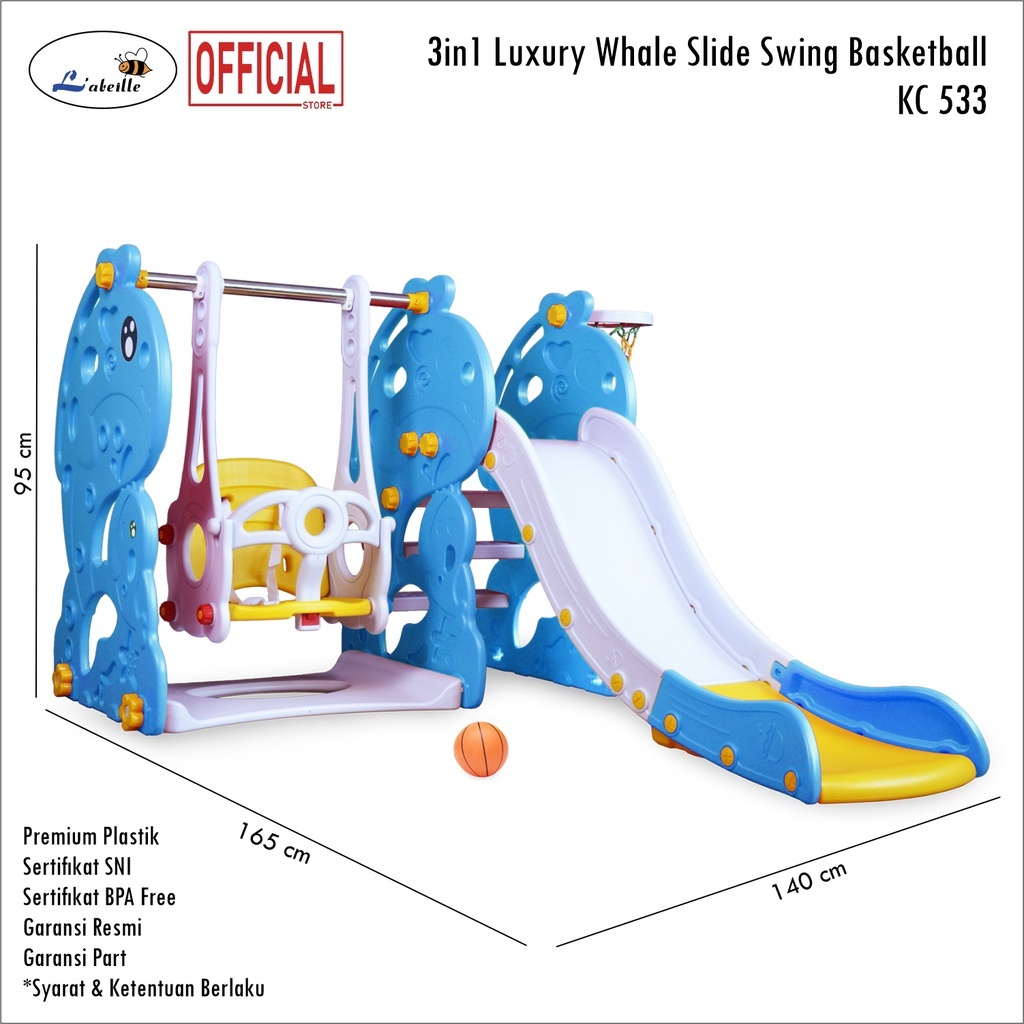 Labeille Perosotan Ayunan Ring Basketball 3 in 1 Whale KC 533 Prosotan Luxury Whale Ayunan Basket Ki