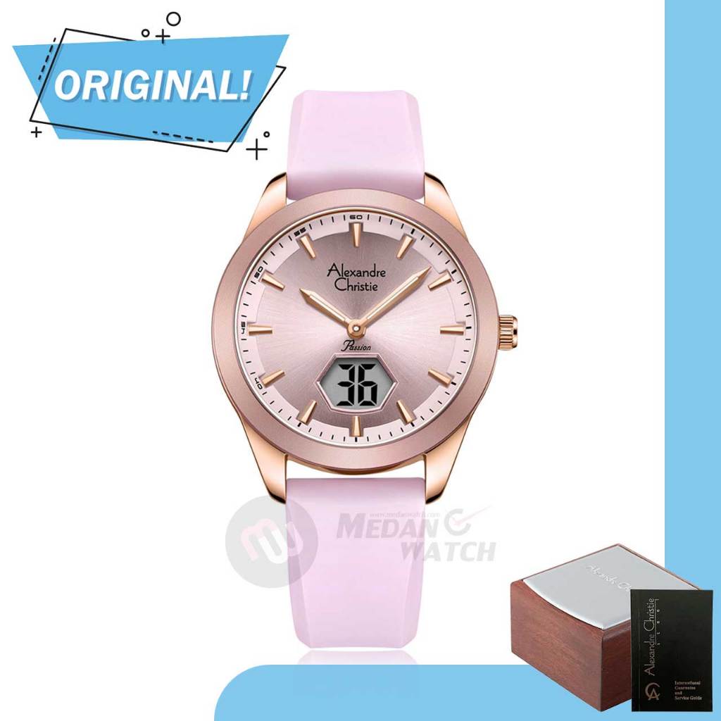 Jam Tangan Wanita Analog Alexandre Christie 9394LH AC9394 AC 9394 LH 9394 LHRRGPN Original Garansi R