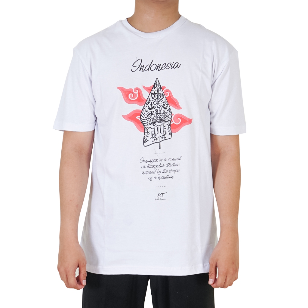 KIRIS T-Shirt Original Kaos Khas Cirebon Wayang Kulit Putih