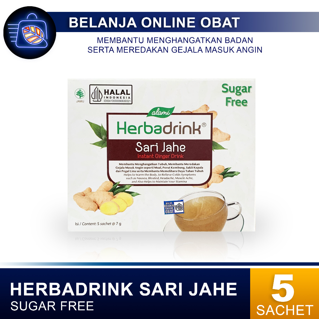 

HERBADRINK SARI JAHE SUGAR FREE // Minuman Penghangat Tubuh