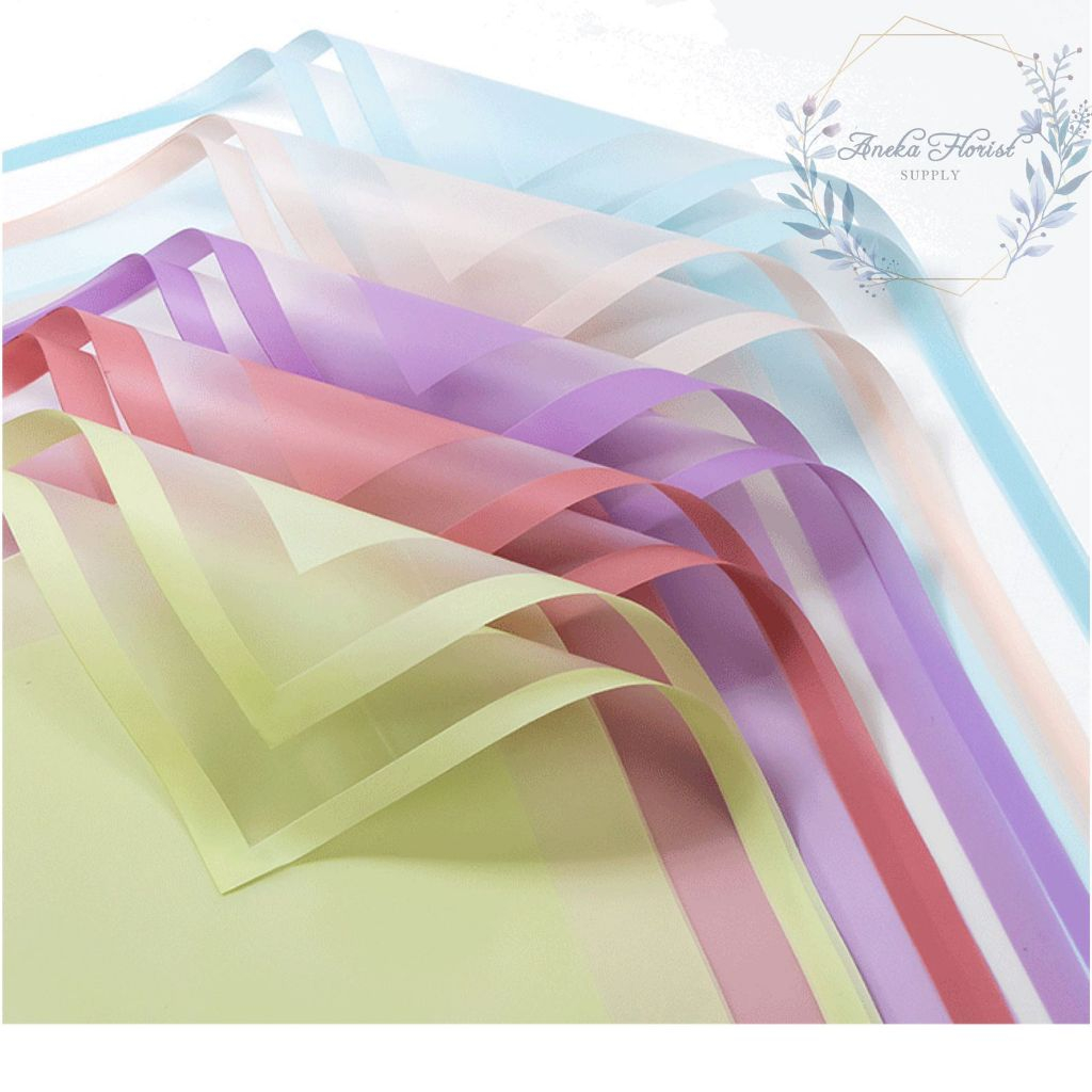 

ANEKAFLORIST - (5LEMBAR) KERTAS DOUBLE BORDER COLOUR - FLOWER WRAPPING PAPER DOUBLE BORDER COLOR - AF106