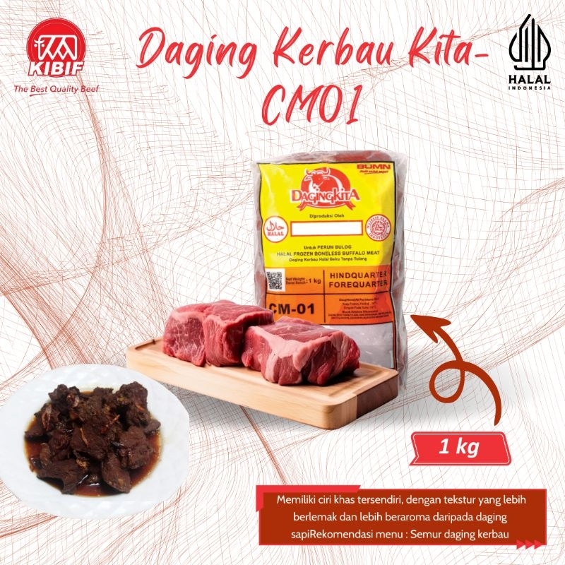 

Daging Kerbau Kita - CM01 1kg