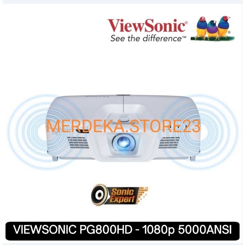 LCD PROJECTOR VIEWSONIC PG800HD PROYEKTOR FULLHD 5000 ANSI LUMENS 1080p - HDMI BRIGHTNESS