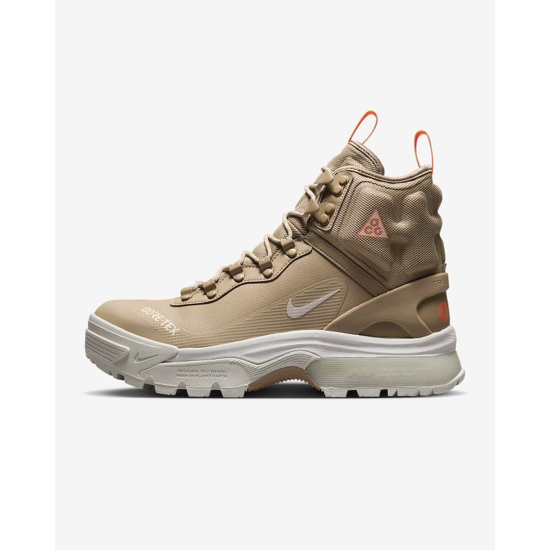 Sepatu Nike ACG Air Zoom Gaiadome GORE-TEX Khaki/Atomic Orange/Light Bone