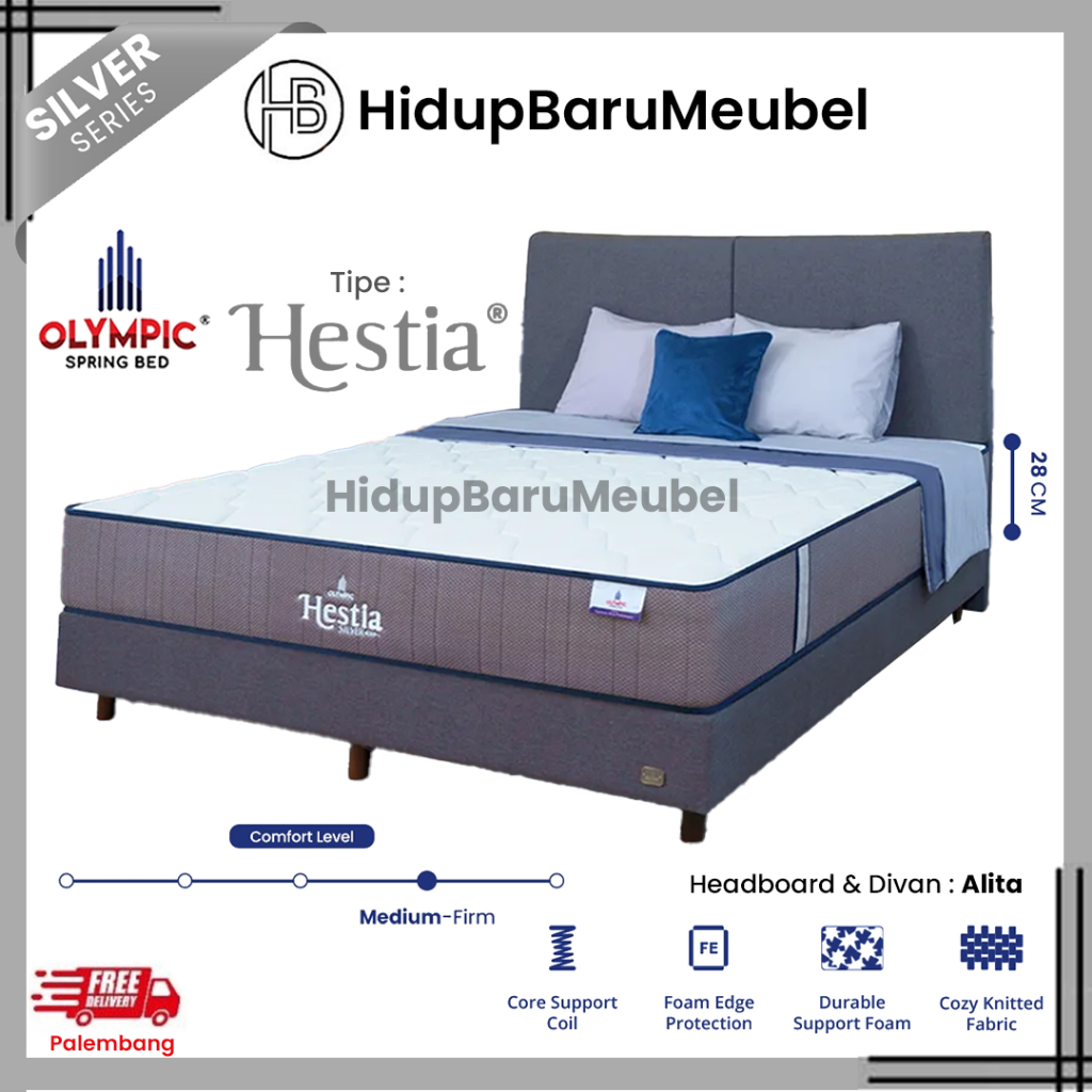 Spring Bed Olympic Silver Series HESTIA / Springbed Kasur Matras Orthopedic