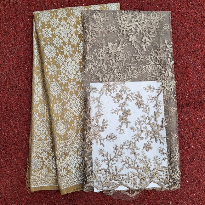 bahan kebaya/stelan/songket+brukat wanita
