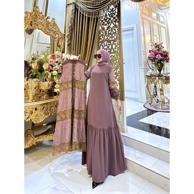 READY ZEA DRESS 2in1 by Syafeera Syari Gamis Muslim Original