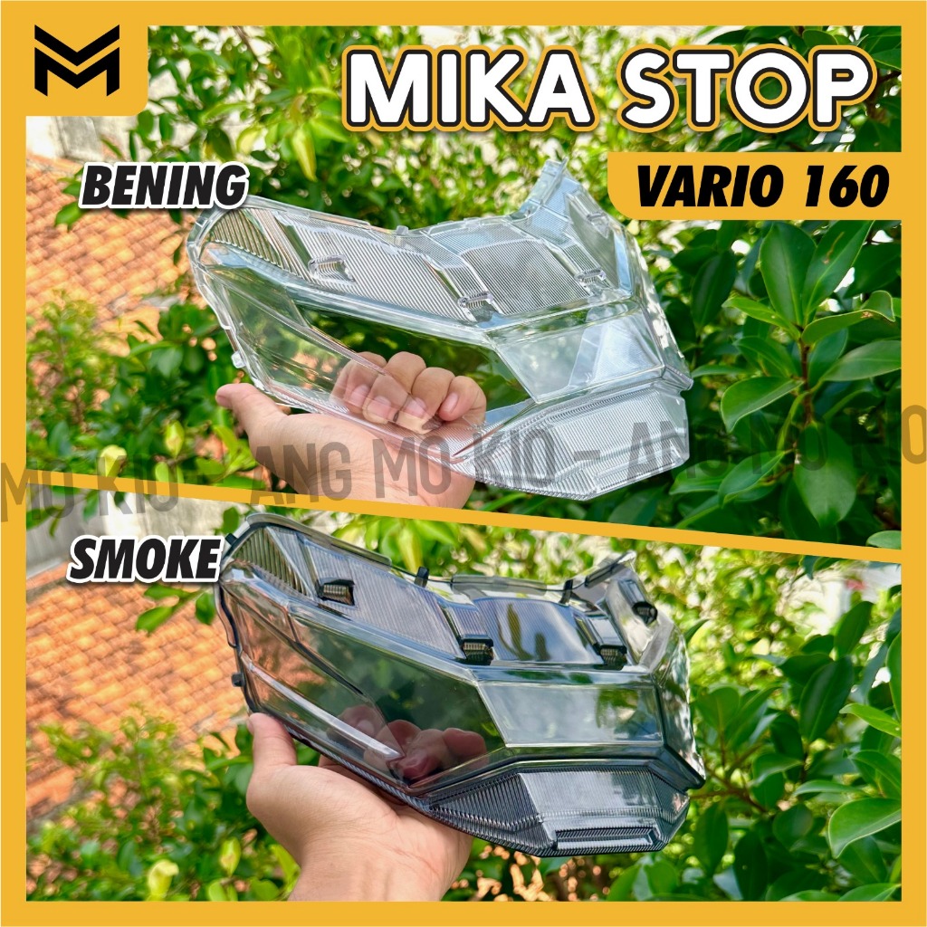 MIKA PENUTUP LAMPU STOP BELAKANG UNTUK HONDA VARIO 160 NEW COVER MIKA PELINDUNG STOPLAMP MOTOR QUALI
