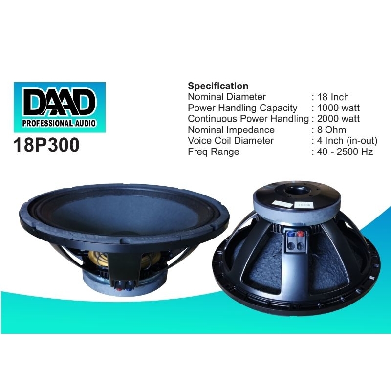 Speaker DAAD 18P300 / 18 inch subwoofer