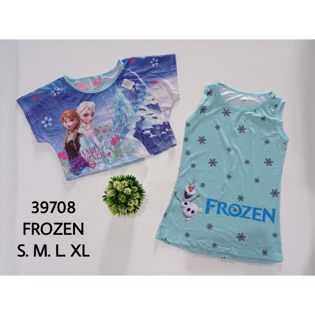 #39708 Frozen Dress Import Anak Perempuan 4-8 Tahun (55rb/baju)