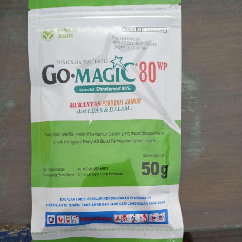 Fungisida maxxi GO MAGIC 80 WP kemasan 50 gr